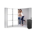 Parodos sienelė Magnetic Pop Up Standard - 3x4, lenkta, į lagaminą