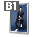 Standard Rėmelis Click su 25 mm profiliu - B1 (sidabrinis)