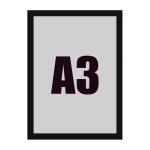 Magnetic rėmelis A3 (juodas)