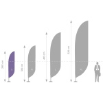 Standard stiebas S - 290 cm