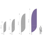 Standard stiebas XL - 550 cm