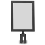 Rėmelis A4 ant stulpelio – juodas matinis