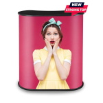 Parodų stalas Promo 2 su lentyna - TVIRTAS STALVIRŠIS