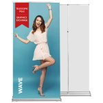 Roll up Wave 85x220 - reguliuojamas stiebas, grafikos mainų sistema