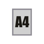 MAGNETIC RĖMELIS A4 - SIDABRINIS
