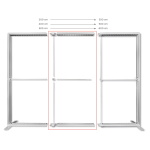 XL set 100 (horizontaliai) skirtas LUMIX™ 200x250, 400x250, 500x250 sistemoms