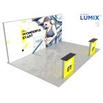 LUMIX™ parodos stendas 18 m² (6x3) pusiasalis