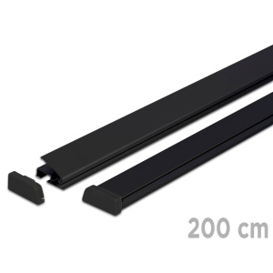 Standard plakatų laikikliai 200 cm - juoda