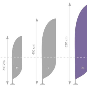 Standard Plus stiebas XL - 550 cm