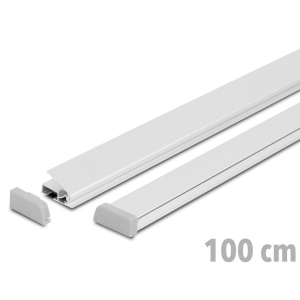 Standard plakatų laikikliai 100 cm - sidabras