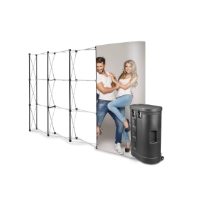 POP UP Tiesi 3x4 + Parodų stendas