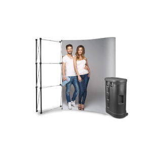 POP UP Lenkta 3x3 + Parodų stendas