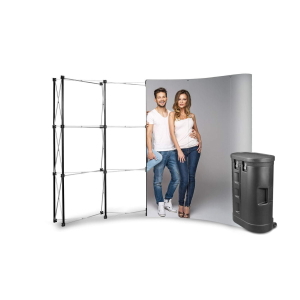 POP UP Lenkta 3x4 + Parodų stendas