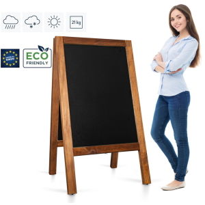 Medinis reklaminis lauko stovas PRO (65x118 cm) - atsparus vandeniui