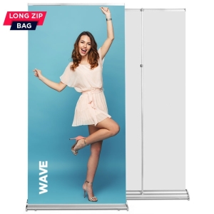 Roll up Wave 100x220 - reguliuojamas stiebas, grafikos mainų sistema