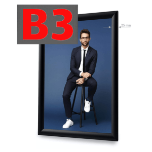 Plakato rėmelis click Standard B3 - juodas