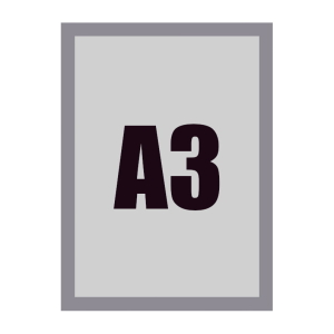 Magnetic rėmelis A3 (sidabras)