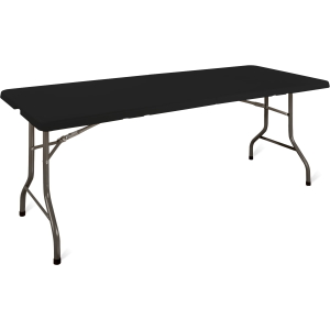 Renginių stalas E180 (180x75 cm) - juoda