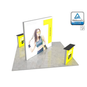 LUNIX™ parodos stendas 16 m² (4x4) sala
