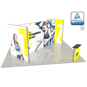LUNIX™ parodos stendas 25 m² (5x5) sala
