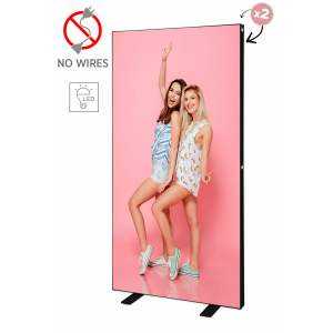 LED BOX™ 100x250 - versija 2.0 - juoda