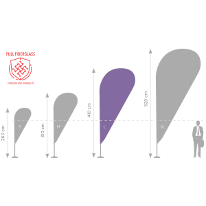 Standard Plus stiebas L - 450 cm