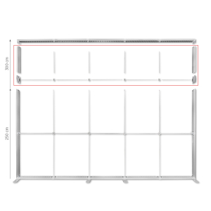 LUNIX™ 500x250 cm aukščio prailginimo rinkinys