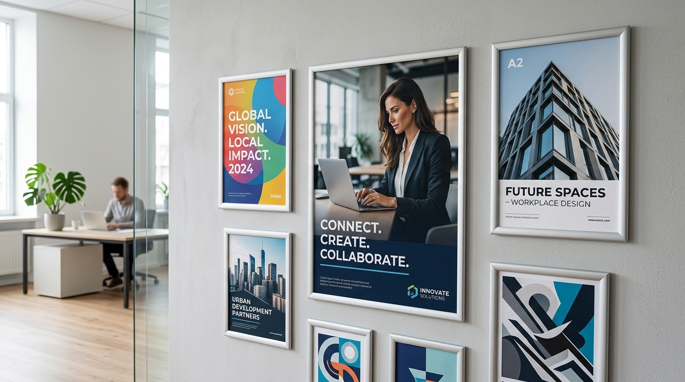 Plakatų Rėmeliai ir „Click“ Sistemos: Kaip Greitai ir Profesionaliai Keisti Reklaminius Plakatus