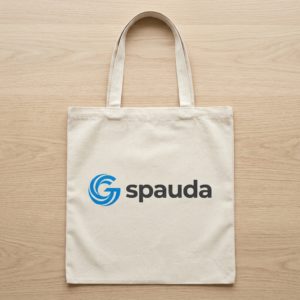 Medvilninis drobės maišelis su logotipu